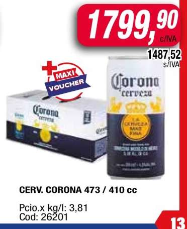 CERV. CORONA 473 / 410 cc