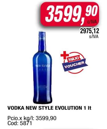 VODKA NEW STYLE EVOLUTION 1 lt