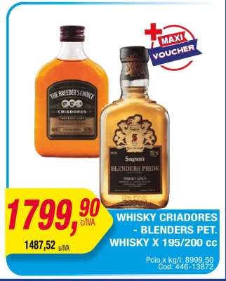 Whisky Criadores - Blenders Pet.