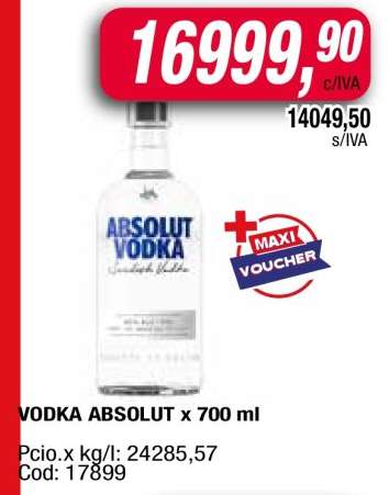 VODKA ABSOLUT x 700 ml