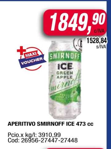 APERITIVO SMIRNOFF ICE 473 cc