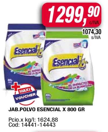 JAB.POLVO ESENCIAL X 800 GR