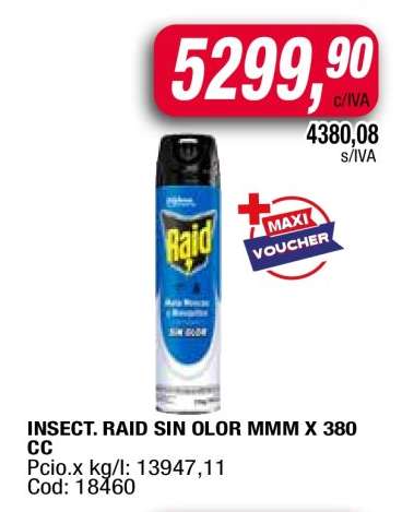 INSECT. RAID SIN OLOR MMM X 380 CC