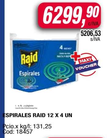 ESPIRALES RAID 12 X 4 UN