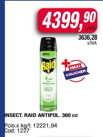 INSECT. RAID ANTIPOL. 360 cc