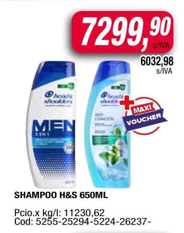 SHAMPOO H&S 650ML