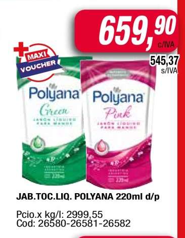 JAB.TOC.LIQ. POLYANA 220ml d/p