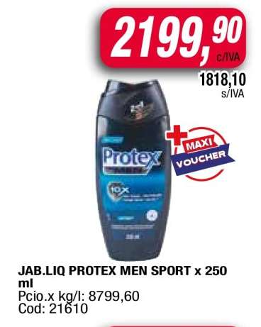 JAB.LIQ PROTEX MEN SPORT x 250 ml