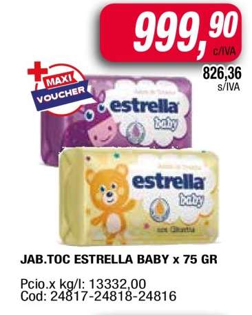 JAB.TOC ESTRELLA BABY x 75 GR