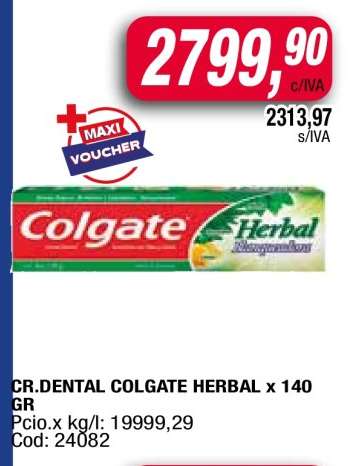 CR.DENTAL COLGATE HERBAL x 140 GR