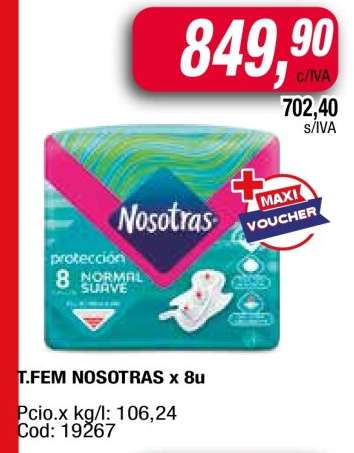 T.FEM NOSOTRAS x 8u