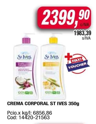 CREMA CORPORAL ST IVES 350g