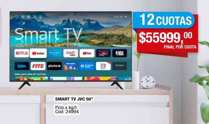 SMART TV JVC 50”