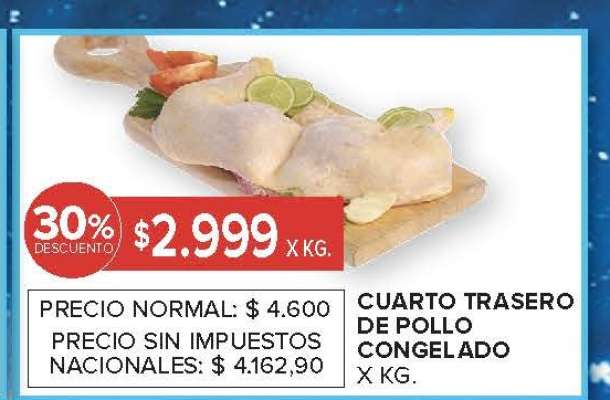 CUARTO TRASERO DE POLLO CONGELADO