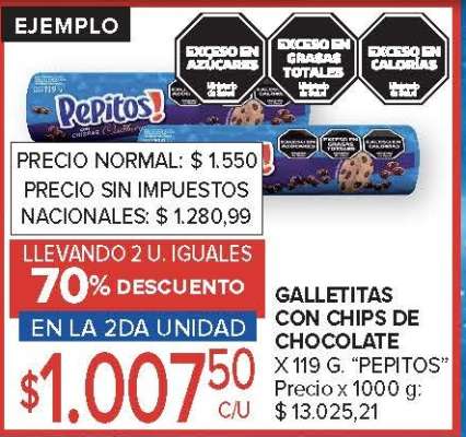 Galletitas con chips de chocolate