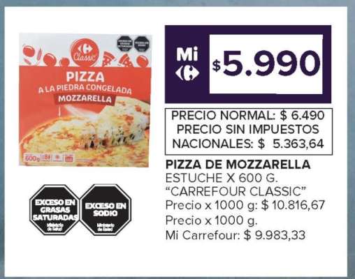Pizza de Mozzarella