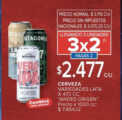 Cerveza Variedades Lata x 473 cc