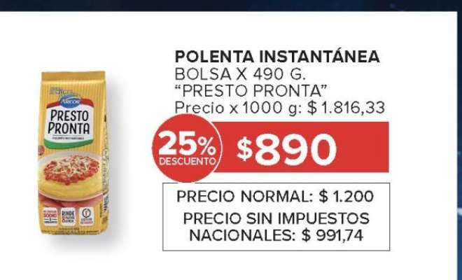 Polenta Instantánea