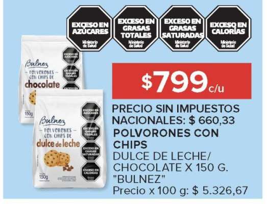 Polvorones con Chips