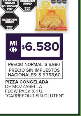Pizza Congelada de Mozzarella