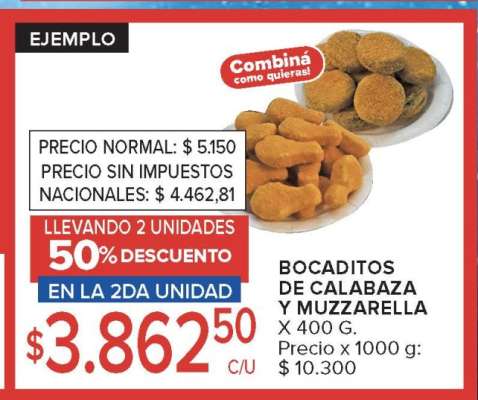 Bocaditos de Calabaza y Muzzarella