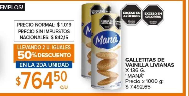 Galletitas de Vainilla Livianas