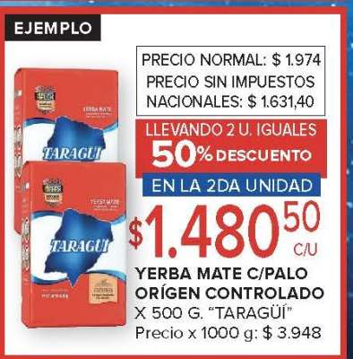 Yerba Mate c/Palo Origen Controlado