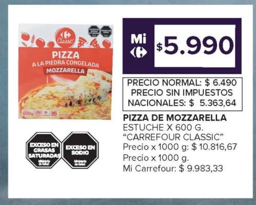 Pizza de Mozzarella