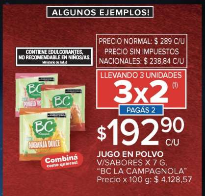 Jugo en Polvo BC La Campagnola