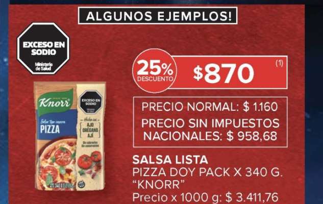 Salsa Lista Pizza Doy Pack x 340 g 'Knorr'