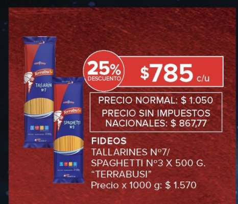 Fideos Tallarines N°7 / Spaghetti N°3