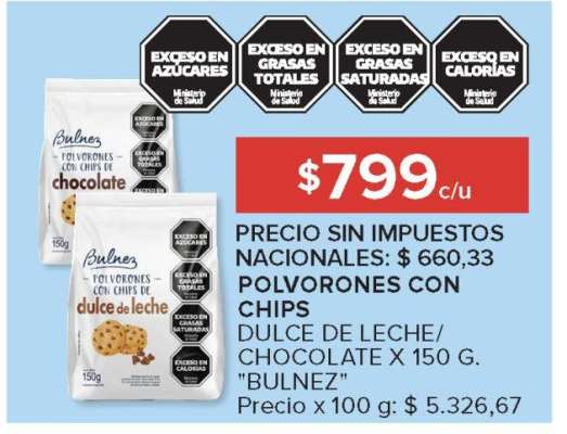 Polvorones con Chips
