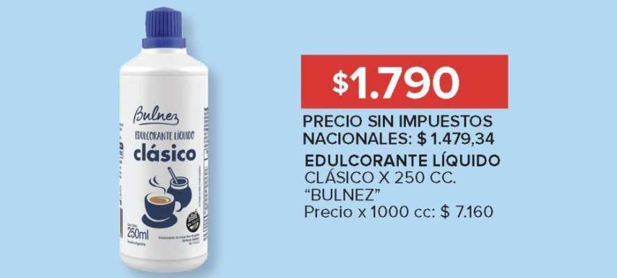 Edulcorante Líquido Clásico Bulnez