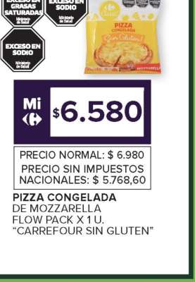 Pizza Congelada de Mozzarella