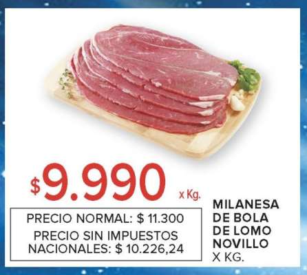 Milanesa de Bola de Lomo Novillo