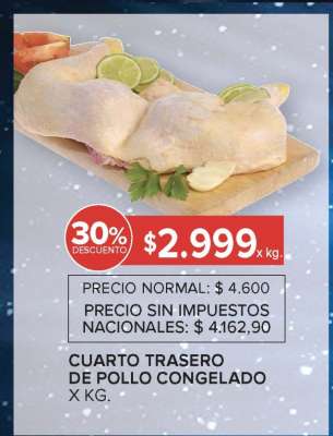 CUARTO TRASERO DE POLLO CONGELADO