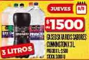 Gaseosa Varios Sabores Cunnington 3L