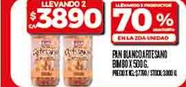 PAN BLANCO ARTESANO BIMBO X 500 G