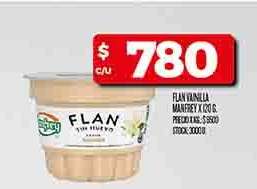 Flan Vanilla Manfrey 2 x 100 g