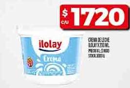 Crema de Leche Ilolay