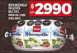 Queso Mozzarella Sin Lactosa DIA x 250 g