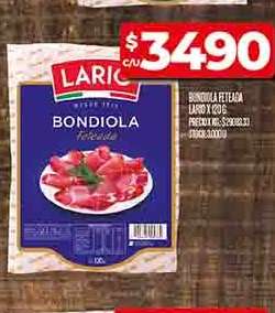 Bondiola Feteada Lario x 200g