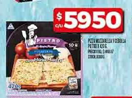 Pizza Mozzarella y Cebolla Pietro