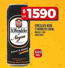 Cerveza Lata Negra St. Wendeler