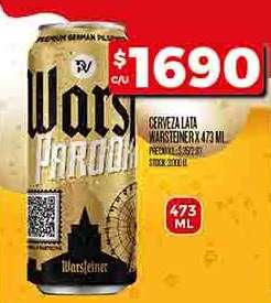 Cerveza Lata Warsteiner
