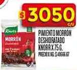 Pimiento Morrón Deshidratado Knorr x 75 g