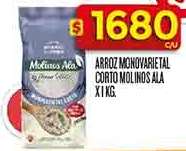 Arroz Monovarietal Corto Molinos Ala