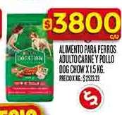 Alimento para perros adulto carne y pollo Dog Chow x 1.5 kg