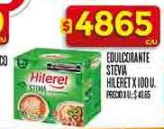 Edulcorante Stevia Hileret x 100 u.