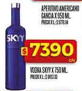 VODKA SKYY x 750 ml.